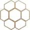 Ekena Millwork Florin Wood Fretwork Pierced Ceiling Medallion, Hickory, 22"OD x 7 3/4"ID x 3/8"T CMWP22X22X0375FOHI - alternate 1